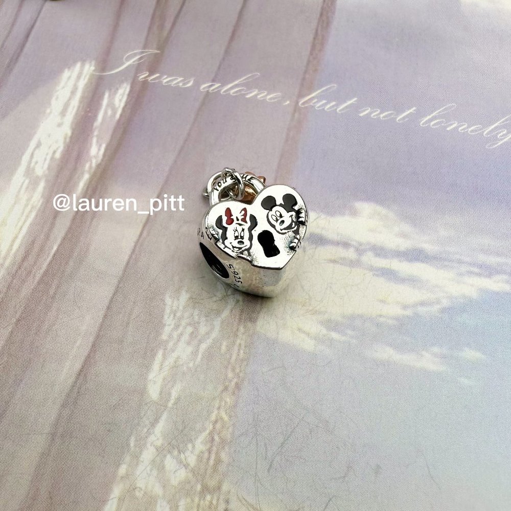 Disney Mickey Mouse & Minnie Mouse Padlock Charm